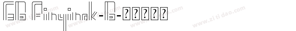 GB Pinyinok-B字体转换